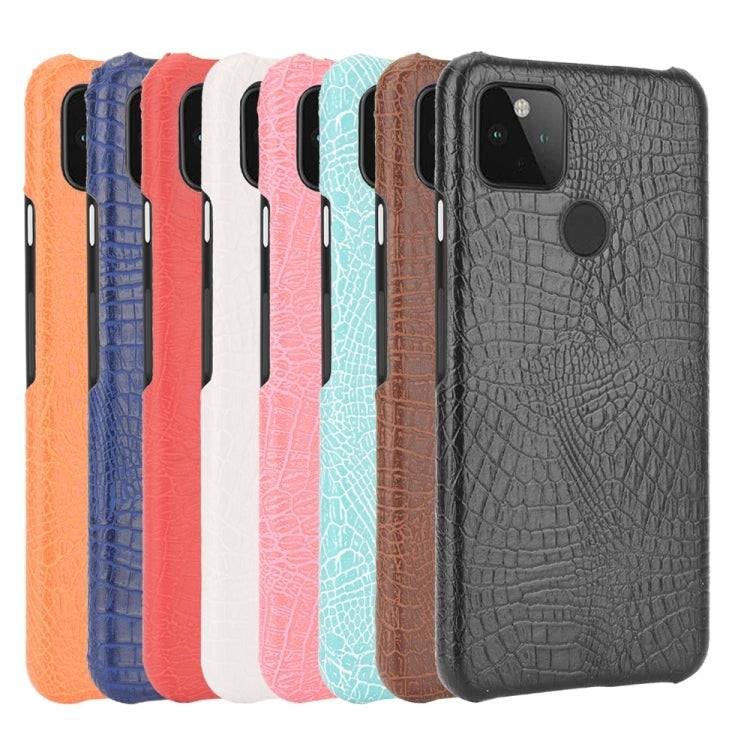 Per Google Pixel 4a 5G Custodia antiurto in coccodrillo Texture PC + PU, For Google Pixel 4a 5G