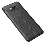 Custodia antiurto in TPU con texture Litchi, For Xiaomi Poco X3 NFC
