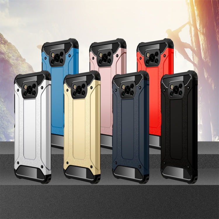Custodia combinata Magic Armor TPU + PC, For Xiaomi Poco X3 NFC
