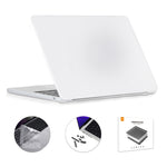ENKAY Custodia per laptop opaca 3 in 1 con pellicola per tastiera in TPU / Tappi antipolvere per MacBook Air 13.6 2022 A2681 Versione UE, 3 in 1 EU Version