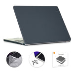 ENKAY Custodia per laptop opaca 3 in 1 con pellicola per tastiera in TPU / Tappi antipolvere per MacBook Air 13.6 2022 A2681 Versione UE, 3 in 1 EU Version