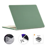 ENKAY Custodia per laptop opaca 3 in 1 con pellicola per tastiera in TPU / Tappi antipolvere per MacBook Air 13.6 2022 A2681 Versione UE, 3 in 1 EU Version