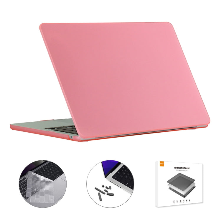 ENKAY Custodia per laptop opaca 3 in 1 con pellicola per tastiera in TPU / Tappi antipolvere per MacBook Air 13.6 2022 A2681 Versione UE, 3 in 1 EU Version