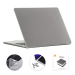 ENKAY Custodia per laptop opaca 3 in 1 con pellicola per tastiera in TPU / Tappi antipolvere per MacBook Air 13.6 2022 A2681 Versione UE, 3 in 1 EU Version