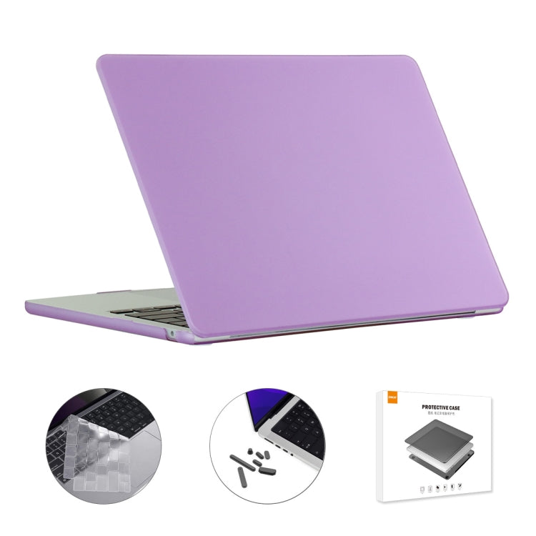 ENKAY Custodia per laptop opaca 3 in 1 con pellicola per tastiera in TPU / Tappi antipolvere per MacBook Air 13.6 2022 A2681 Versione UE, 3 in 1 EU Version