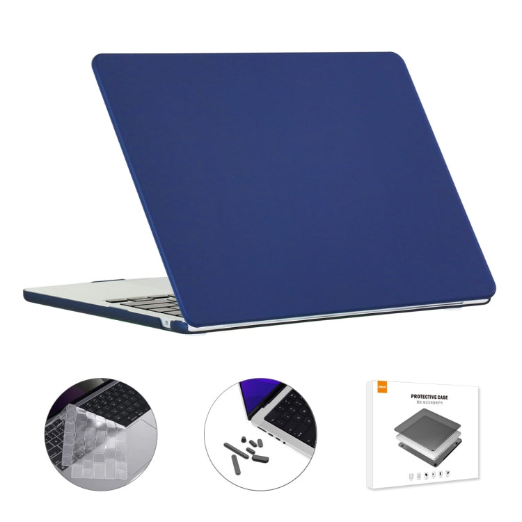 ENKAY Custodia per laptop opaca 3 in 1 con pellicola per tastiera in TPU / Tappi antipolvere per MacBook Air 13.6 2022 A2681 Versione UE, 3 in 1 EU Version