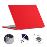 ENKAY Custodia per laptop opaca 3 in 1 con pellicola per tastiera in TPU / Tappi antipolvere per MacBook Air 13.6 2022 A2681 Versione UE, 3 in 1 EU Version