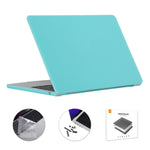 ENKAY Custodia per laptop opaca 3 in 1 con pellicola per tastiera in TPU / Tappi antipolvere per MacBook Air 13.6 2022 A2681 Versione UE, 3 in 1 EU Version
