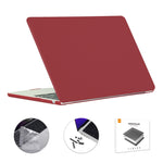 ENKAY Custodia per laptop opaca 3 in 1 con pellicola per tastiera in TPU / Tappi antipolvere per MacBook Air 13.6 2022 A2681 Versione UE, 3 in 1 EU Version