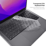 ENKAY Custodia per laptop opaca 3 in 1 con pellicola per tastiera in TPU / Tappi antipolvere per MacBook Air 13.6 2022 A2681 Versione UE, 3 in 1 EU Version