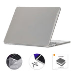 ENKAY Custodia per laptop in cristallo 3 in 1 con pellicola per tastiera in TPU / Tappi antipolvere per MacBook Air 13.6 2022 A2681 Versione UE, 3 in 1 EU Version