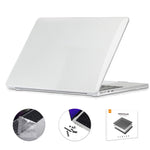 ENKAY Custodia per laptop in cristallo 3 in 1 con pellicola per tastiera in TPU / Tappi antipolvere per MacBook Air 13.6 2022 A2681 Versione USA, 3 in 1 US Version