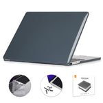 ENKAY Custodia per laptop in cristallo 3 in 1 con pellicola per tastiera in TPU / Tappi antipolvere per MacBook Air 13.6 2022 A2681 Versione USA, 3 in 1 US Version