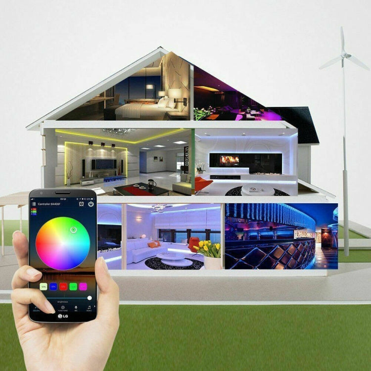 Set di kit di alimentazione per casa intelligente WIFI con striscia LED RGB 5M 5050 (non impermeabile)