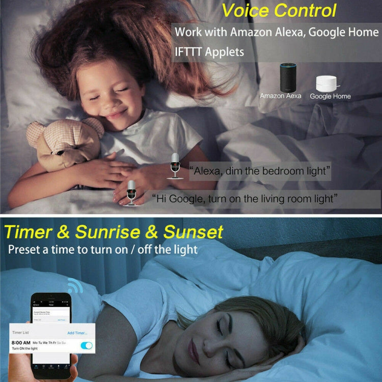 Set di kit di alimentazione per casa intelligente WIFI con striscia LED RGB 5M 5050 (non impermeabile)