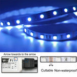 Set di kit di alimentazione per casa intelligente WIFI con striscia LED RGB 5M 5050 (non impermeabile)
