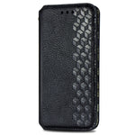 Custodia in pelle PU magnetica a vibrazione orizzontale pressata a griglia cubica con supporto, slot per carte e portafoglio, For Samsung Galaxy S20 FE(4G/5G) / S20 Lite, For Galaxy S20 FE(4G/5G) / S20 Lite