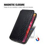 Custodia in pelle PU magnetica a vibrazione orizzontale pressata a griglia cubica con supporto, slot per carte e portafoglio, For Samsung Galaxy S20 FE(4G/5G) / S20 Lite, For Galaxy S20 FE(4G/5G) / S20 Lite