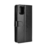 Per Samsung Galaxy M51 (impronta digitale laterale) R64 Texture Custodia protettiva a vibrazione orizzontale singola con supporto e slot per schede e portafoglio e cornice per foto