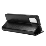 Per Samsung Galaxy M51 (impronta digitale laterale) R64 Texture Custodia protettiva a vibrazione orizzontale singola con supporto e slot per schede e portafoglio e cornice per foto