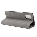 Per Samsung Galaxy M51 (impronta digitale laterale) Custodia in pelle con ventosa magnetica per affari retro-pelle con supporto e slot per schede e portafoglio, For Galaxy M51