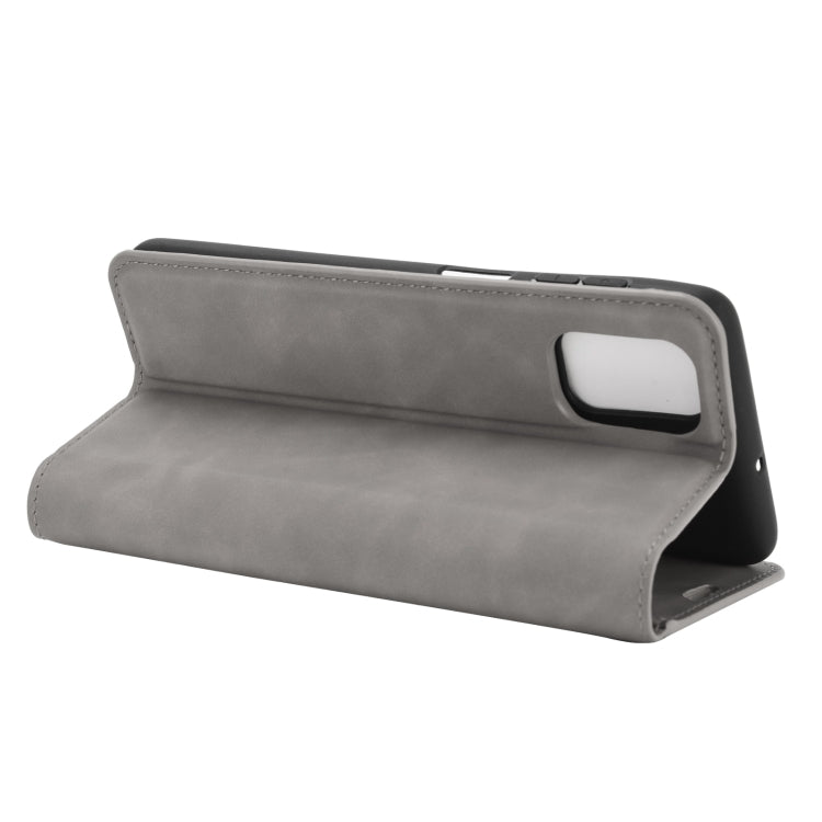 Per Samsung Galaxy M51 (impronta digitale laterale) Custodia in pelle con ventosa magnetica per affari retro-pelle con supporto e slot per schede e portafoglio, For Galaxy M51