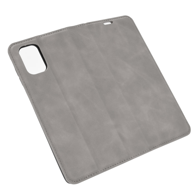 Per Samsung Galaxy M51 (impronta digitale laterale) Custodia in pelle con ventosa magnetica per affari retro-pelle con supporto e slot per schede e portafoglio, For Galaxy M51