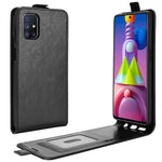 Per Samsung Galaxy M51 (impronta digitale laterale) R64 Texture Custodia protettiva in pelle a vibrazione verticale singola con slot per schede e cornice per foto, For Galaxy M51