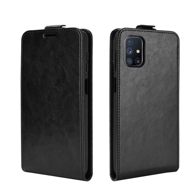 Per Samsung Galaxy M51 (impronta digitale laterale) R64 Texture Custodia protettiva in pelle a vibrazione verticale singola con slot per schede e cornice per foto, For Galaxy M51