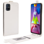Per Samsung Galaxy M51 (impronta digitale laterale) R64 Texture Custodia protettiva in pelle a vibrazione verticale singola con slot per schede e cornice per foto, For Galaxy M51