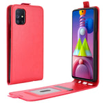 Per Samsung Galaxy M51 (impronta digitale laterale) R64 Texture Custodia protettiva in pelle a vibrazione verticale singola con slot per schede e cornice per foto, For Galaxy M51
