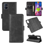 Per Samsung Galaxy M51 (impronta digitale laterale) Custodia in pelle a vibrazione orizzontale con fibbia magnetica su entrambi i lati con supporto e slot per schede e portafoglio, For Galaxy M51