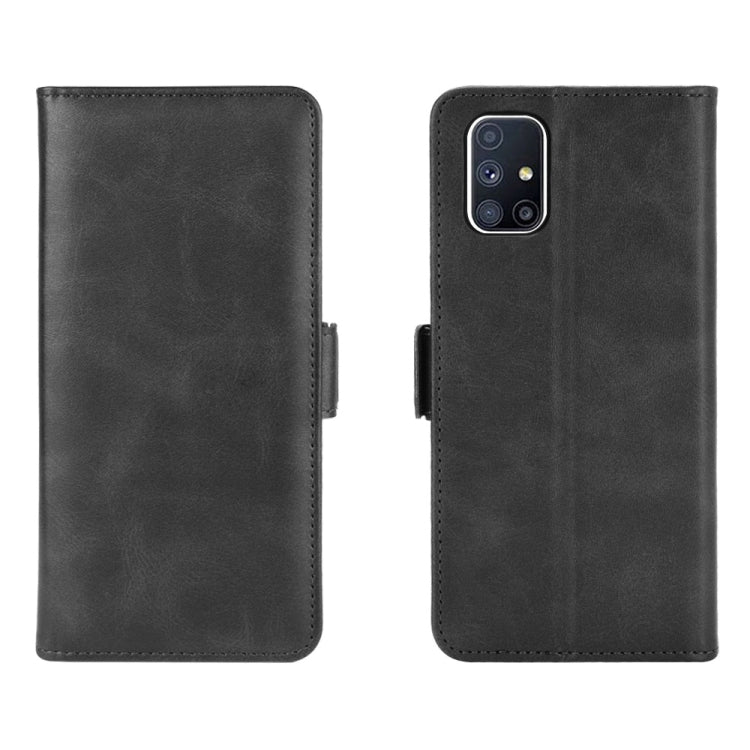 Per Samsung Galaxy M51 (impronta digitale laterale) Custodia in pelle a vibrazione orizzontale con fibbia magnetica su entrambi i lati con supporto e slot per schede e portafoglio, For Galaxy M51