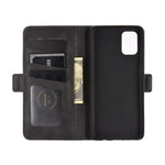Per Samsung Galaxy M51 (impronta digitale laterale) Custodia in pelle a vibrazione orizzontale con fibbia magnetica su entrambi i lati con supporto e slot per schede e portafoglio, For Galaxy M51