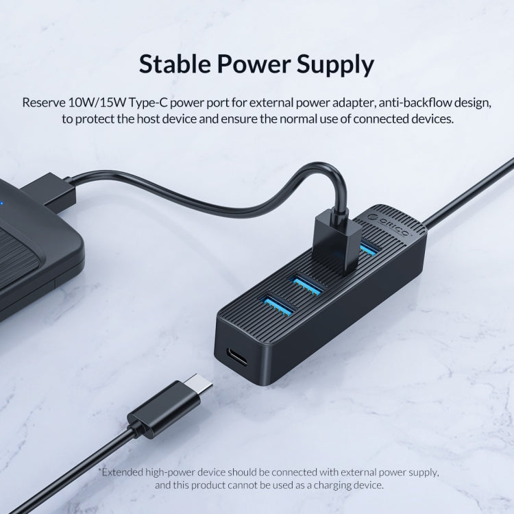 HUB USB 3.0 a 4 porte ORICO TWU3-4A-BK, TWU3-4A