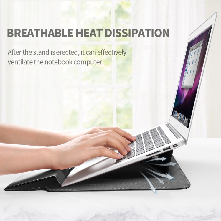4 in 1 Porta laptop universale PU Borsa per laptop da polso con protezione impermeabile, 11/12inch, 13/14inch, 15/16inch