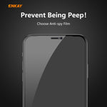2 PZ ENKAY Hat-Prince 0.26mm 9H 6D Privacy Anti-spia Pellicola in vetro temperato a schermo intero, For iPhone 12 mini, For iPhone 12 / 12 Pro, For iPhone 12 Pro Max