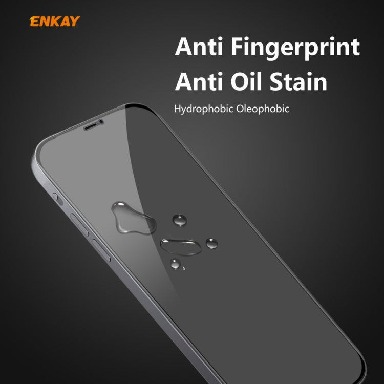 5 PZ ENKAY Hat-Prince 0.26mm 9H 6D Privacy Anti-spia Pellicola in vetro temperato a schermo intero, For iPhone 12 mini 5.4, For iPhone 12 / 12 Pro 6.1, For iPhone 12 Pro Max 6.7