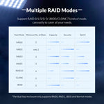 ORICO NS200RU3 Custodia per disco rigido USB 3.0 a 2 alloggiamenti con Raid, NS200RU3