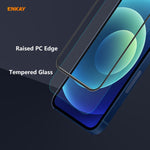 2 PZ ENKAY Hat-Prince Anti-drop Full Glue Vetro temperato Pellicola a schermo intero Protezione anti-caduta, For iPhone 12 mini (2 PCS), For iPhone 12 / 12 Pro(2 PCS), For iPhone 12 Pro Max(2 PCS)