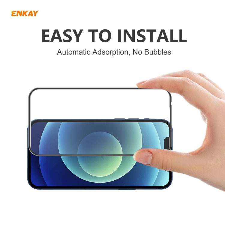 5 PZ ENKAY Hat-Prince Anti-drop Full Glue Vetro temperato Pellicola a schermo intero Protezione anti-caduta, For iPhone 12 mini(5 PCS), For iPhone 12 / 12 Pro(5 PCS), For iPhone 12 Pro Max(5 PCS)