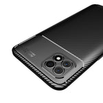 Custodia in TPU antiurto con trama in fibra di carbonio, For OPPO Reno4 SE