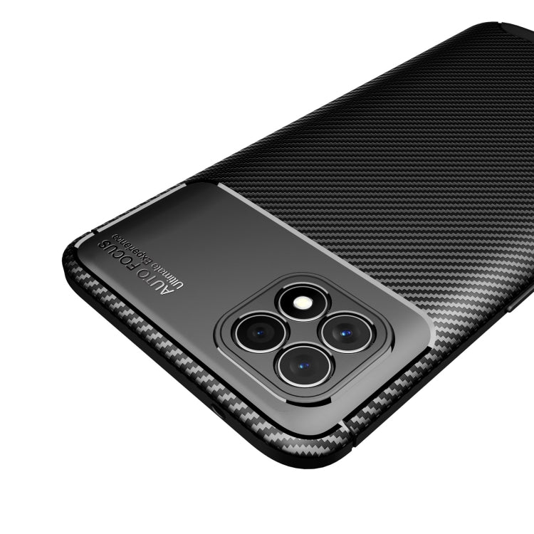 Custodia in TPU antiurto con trama in fibra di carbonio, For OPPO Reno4 SE