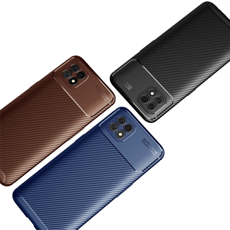 Custodia in TPU antiurto con trama in fibra di carbonio, For OPPO Reno4 SE