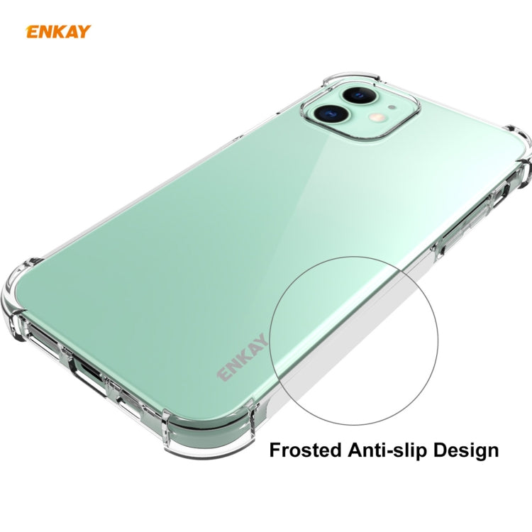 Hat-Prince ENKAY Custodia morbida in TPU trasparente 2 in 1 Cover antiurto + Pellicola protettiva in vetro temperato 0,26 mm 9H 2,5D, For iPhone 12 mini, For iPhone 12 / 12 Pro, For iPhone 12 Pro Max
