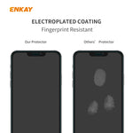 Hat-Prince ENKAY Custodia morbida in TPU trasparente 2 in 1 Cover antiurto + Pellicola protettiva in vetro temperato 0,26 mm 9H 2,5D, For iPhone 12 mini, For iPhone 12 / 12 Pro, For iPhone 12 Pro Max
