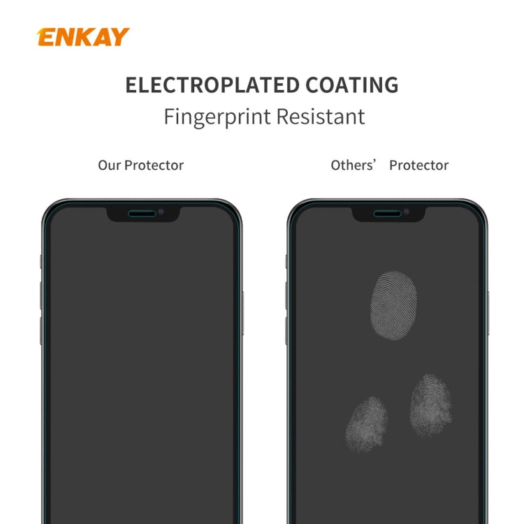 Hat-Prince ENKAY Custodia morbida in TPU trasparente 2 in 1 Cover antiurto + Pellicola protettiva in vetro temperato 0,26 mm 9H 2,5D, For iPhone 12 mini, For iPhone 12 / 12 Pro, For iPhone 12 Pro Max