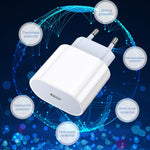 Caricatore da viaggio USB-C PD 20W con presa EU