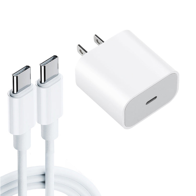 Caricabatterie da viaggio USB-C PD 20W con cavo 2 m