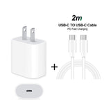 Caricabatterie da viaggio USB-C PD 20W con cavo 2 m